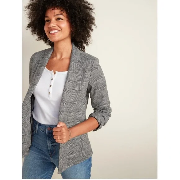 Old Navy Jackets Coats Nwt Old Navy Glen Plaid Womens Knit